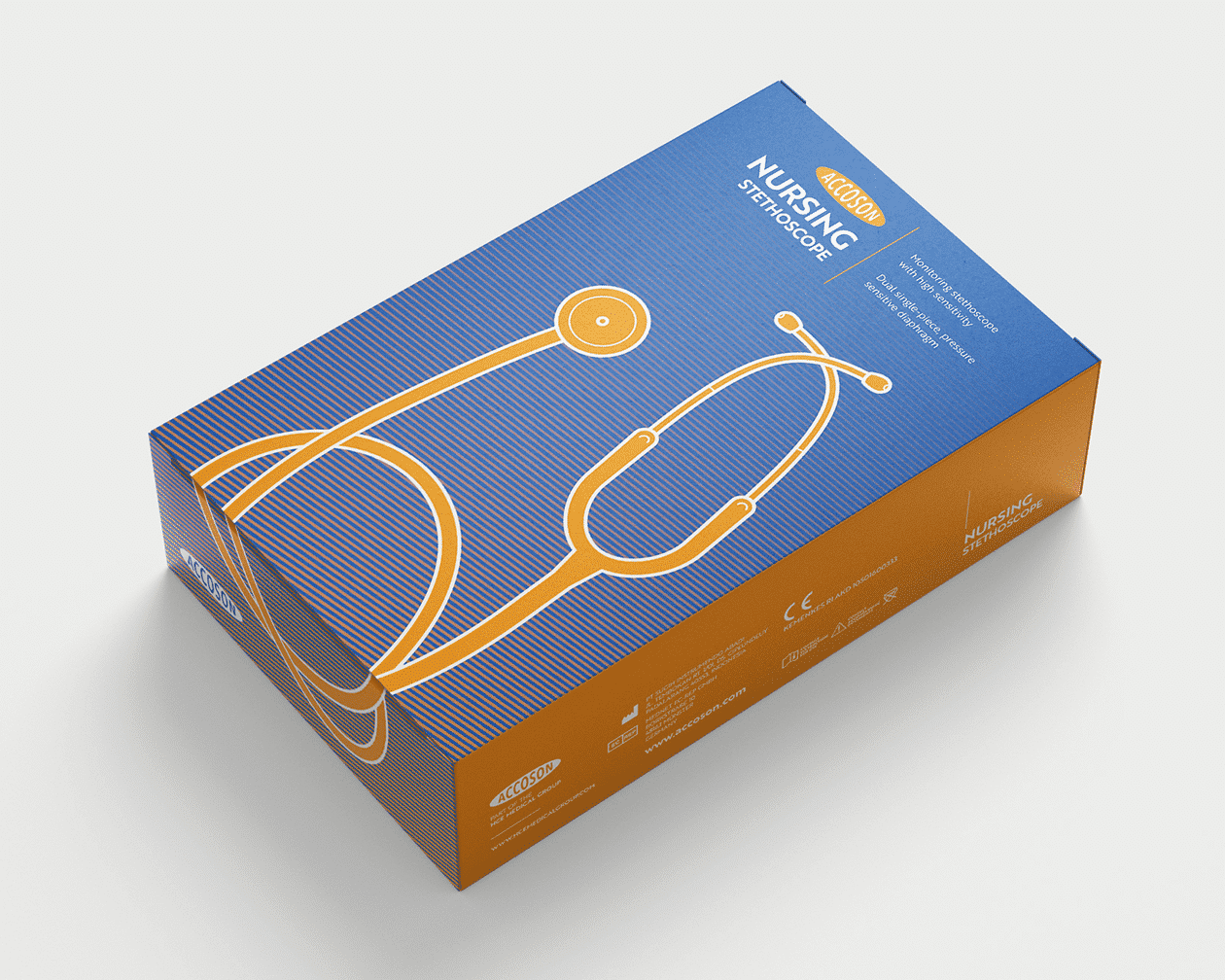 Accoson Blue Stethoscope Packaging